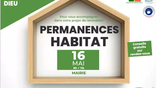 Permanence Habitat de 9H à 11H Mairie